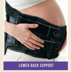 Mommy Care Kit Black Lower Back Support Belt.